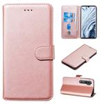 For Xiaomi Mi Note 10 / Note 10 Pro / CC9 Pro Classic Calf Texture Horizontal Flip PU Leather Case, with Holder & Card Slots & Wallet(Rose Gold)
