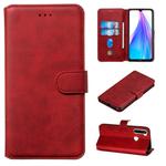 For Xiaomi Redmi Note 8T Classic Calf Texture Horizontal Flip PU Leather Case, with Holder & Card Slots & Wallet(Red)