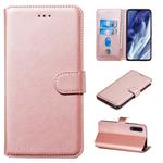 For Xiaomi Mi 9 Pro Classic Calf Texture Horizontal Flip PU Leather Case, with Holder & Card Slots & Wallet(Rose Gold)