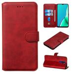 For OPPO A9 (2020) / A5 (2020) / A11x Classic Calf Texture Horizontal Flip PU Leather Case, with Holder & Card Slots & Wallet(Red)