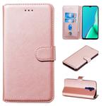 For OPPO A9 (2020) / A5 (2020) / A11x Classic Calf Texture Horizontal Flip PU Leather Case, with Holder & Card Slots & Wallet(Rose Gold)