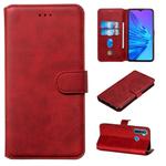 For OPPO Realme 5 Classic Calf Texture Horizontal Flip PU Leather Case, with Holder & Card Slots & Wallet(Red)