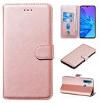 For OPPO Realme 5 Classic Calf Texture Horizontal Flip PU Leather Case, with Holder & Card Slots & Wallet(Rose Gold)