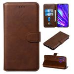 For OPPO Realme 5 Pro / Realme Q Classic Calf Texture Horizontal Flip PU Leather Case, with Holder & Card Slots & Wallet(Brown)