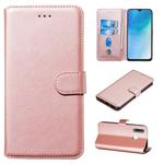 For Vivo Y19 / U3 Classic Calf Texture Horizontal Flip PU Leather Case, with Holder & Card Slots & Wallet(Rose Gold)