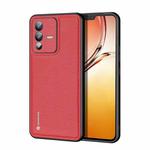 For vivo V23 5G / S12 DUX DUCIS Fino Series PU + TPU Phone Case(Red)