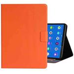 For Samsung Galaxy Tab A8 10.5 2021 Pure Color Leather Tablet Case(Orange)