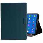 For Samsung Galaxy Tab A8 10.5 2021 Pure Color Leather Tablet Case(Dark Green)