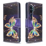 For Xiaomi CC9 Pro / Note 10 / Note 10 Pro Colored Drawing Pattern Horizontal Flip Leather Case with Holder & Card Slots & Wallet(Golden Butterfly)