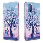 For Galaxy A71 Colored Drawing Pattern Horizontal Flip Leather Case with Holder & Card Slots & Wallet(Tree)