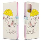 For Galaxy S20+ Colored Drawing Pattern Horizontal Flip Leather Case with Holder & Card Slots & Wallet(Umbrella Elephant)