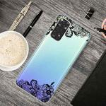 For Xiaomi Redmi Note 11 Global / Note 11S Painted Transparent TPU Phone Case(Lace Flower)