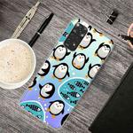 For Xiaomi Redmi Note 11 Global / Note 11S Painted Transparent TPU Phone Case(Penguin)