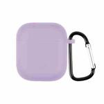 For Realme Buds Air Neo TWS Silicone Earphone Protective Case with Hook(Purple)