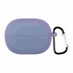 For Xiaomi Redmi Buds 3 Lite Silicone Earphone Protective Case with Hook(Lavender Grey)