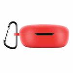 For Xiaomi Redmi Buds 4 Lite Silicone Earphone Protective Case with Hook (Red)