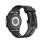 For Huawei Watch GT 2 46mm Carbon Fiber Silicone Watch Band(Black)
