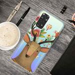 For Xiaomi Redmi Note 11 Global / Note 11S Painted Transparent TPU Phone Case(Flower Deer)