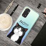 For Xiaomi Redmi Note 11 Global / Note 11S Painted Transparent TPU Phone Case(Cat)
