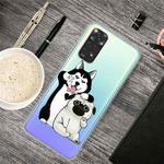 For Xiaomi Redmi Note 11 Global / Note 11S Painted Transparent TPU Phone Case(Selfie Dog)