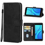 Leather Phone Case For Itel A27(Black)