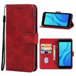 Leather Phone Case For Itel A27(Red)