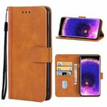 Leather Phone Case For OPPO Find X5(Brown)