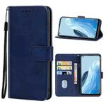 Leather Phone Case For OPPO Find X5 Lite(Blue)