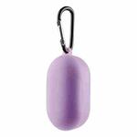 For Boat Airdopes 441 Silicone Earphone Protective Case with Hook(Purple)