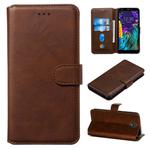 For LG K30 (2019) Classic Calf Texture Horizontal Flip PU Leather Case, with Holder & Card Slots & Wallet(Brown)