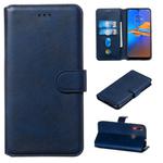 For Motorola Moto E6 Plus Classic Calf Texture Horizontal Flip PU Leather Case, with Holder & Card Slots & Wallet(Blue)