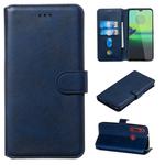 For Motorola Moto G8 Play / One Macro Classic Calf Texture Horizontal Flip PU Leather Case, with Holder & Card Slots & Wallet(Blue)