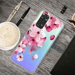 For Xiaomi Redmi Note 11 Global / Note 11S Painted Transparent TPU Phone Case(Cherry Blossoms)