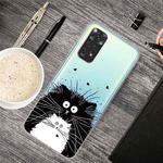 For Xiaomi Redmi Note 11 Pro 4G / 5G Global Painted Transparent TPU Phone Case(Black and White Rat)