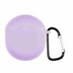 For OnePlus Buds TWS Silicone Earphone Protective Case with Hook(Purple)