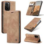 For Xiaomi Redmi K40 / K40 Pro / Poco F3／Mi 11i／Mi 11X／Mi 11X Pro CaseMe 013 Multifunctional Leather Phone Case(Brown)