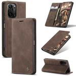 For Xiaomi Redmi K40 / K40 Pro / Poco F3／Mi 11i／Mi 11X／Mi 11X Pro CaseMe 013 Multifunctional Leather Phone Case(Coffee)