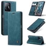 For Xiaomi Mi 11T / 11T Pro CaseMe 013 Multifunctional Leather Phone Case(Blue)