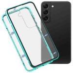 For Samsung Galaxy S22 5G HD Magnetic Metal Tempered Glass Phone Case(Green)