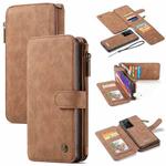 For Samsung Galaxy Note20 Ultra CaseMe-007 Detachable Multifunctional Leather Phone Case(Brown)