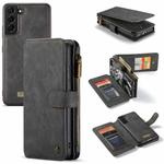 For Samsung Galaxy S22 5G CaseMe-007 Detachable Multifunctional Leather Phone Case(Black)