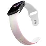 Symphony Aurora Watch Band For Apple Watch Series 8&7 41mm / SE 2&6&SE&5&4 40mm / 3&2&1 38mm(White Purple Pink)