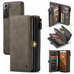 For Samsung Galaxy S22+ 5G CaseMe 018 Detachable Multi-functional Leather Phone Case(Brown)