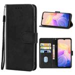 Leather Phone Case For vivo Y33s 5G(Black)