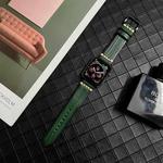 Genuine Leather Watch Band For Apple Watch Series 8&7 41mm / SE 2&6&SE&5&4 40mm / 3&2&1 38mm(Green)