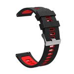 For Huawei Watch GT 3 42mm Two-color Silicone Watch Band(Black Red)