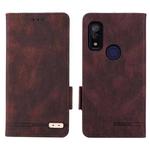 For Fujitsu Arrows WE F-51B Magnetic Clasp Leather Phone Case(Brown)