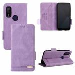 For Fujitsu Arrows WE F-51B Magnetic Clasp Leather Phone Case(Purple)