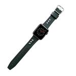 Genuine Leather Nylon Watch Band For Apple Watch Series 8&7 41mm / SE 2&6&SE&5&4 40mm / 3&2&1 38mm(Green)