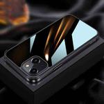 For iPhone 13 SULADA Metal Frame + Nano Glass + TPU Phone Case(Black)